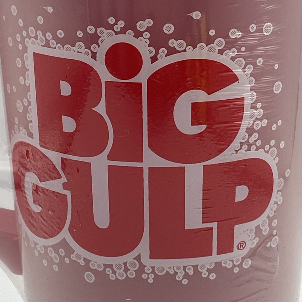 New 7-Eleven Big Gulp Insulated 34 oz Fountain Cup Travel Mug Sealed In Plastic - Picture 2 of 8